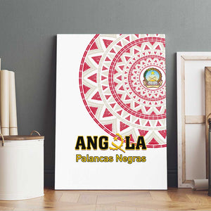 Support Palancas Negras - White Angola Football Canvas Wall Art