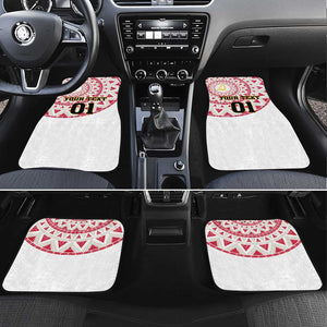 Support Palancas Negras - White Angola Football Car Mats