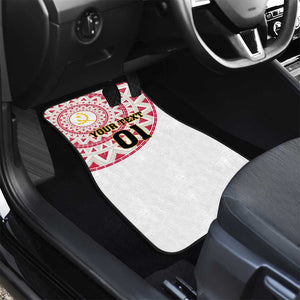 Support Palancas Negras - White Angola Football Car Mats