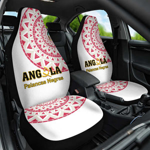 Support Palancas Negras - White Angola Football Car Seat Cover