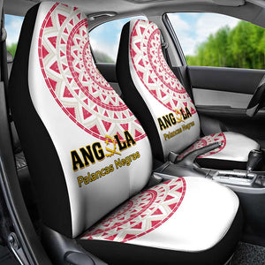 Support Palancas Negras - White Angola Football Car Seat Cover