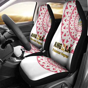 Support Palancas Negras - White Angola Football Car Seat Cover