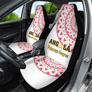 Support Palancas Negras - White Angola Football Car Seat Cover