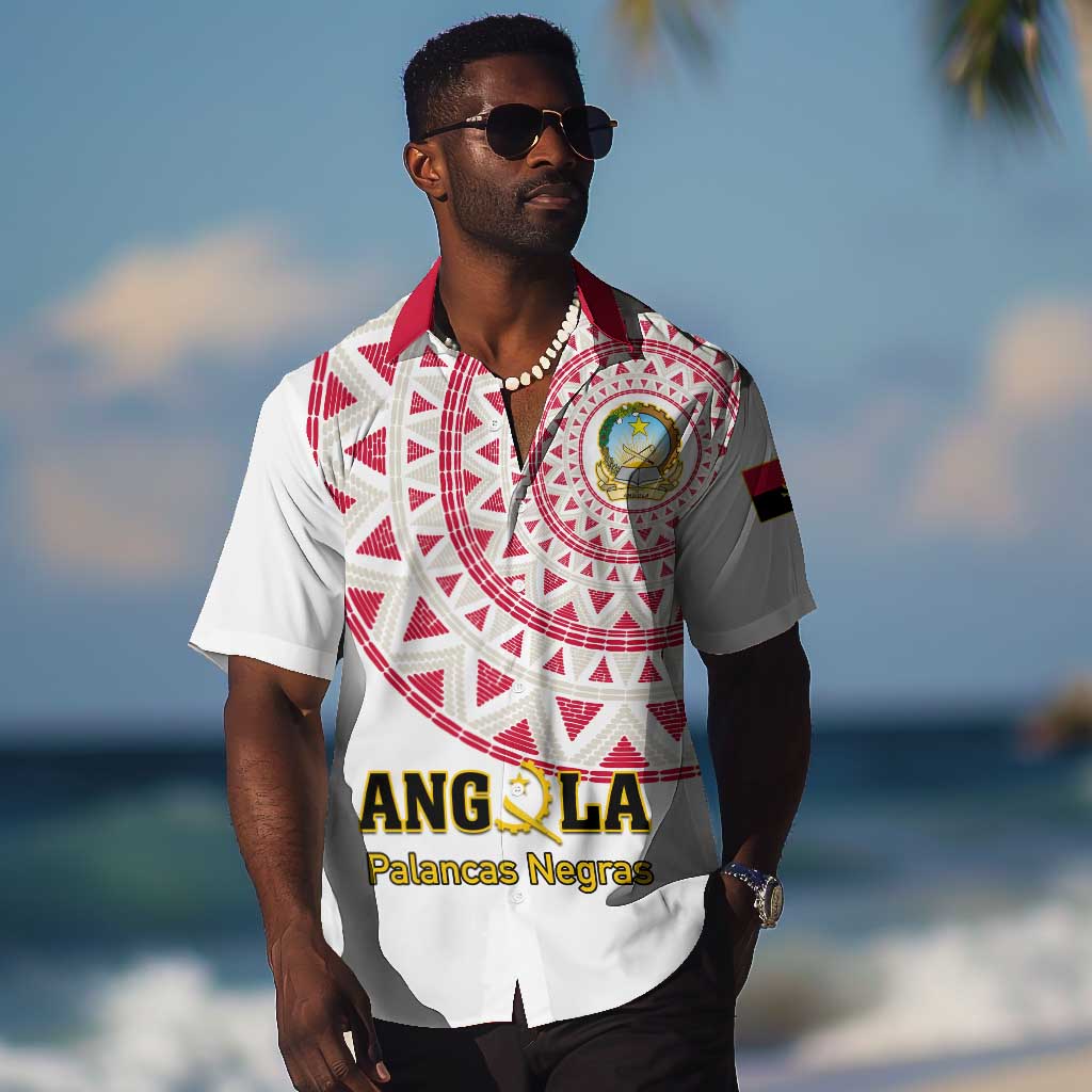 Support Palancas Negras - White Angola Football Hawaiian Shirt