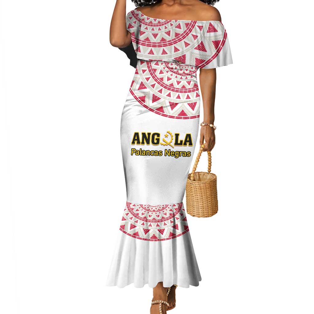 Support Palancas Negras - White Angola Football Mermaid Dress