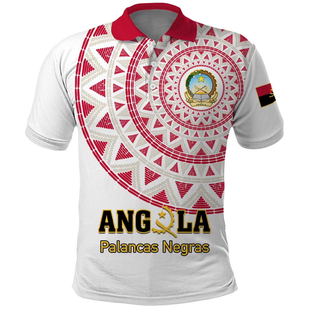 Support Palancas Negras - White Angola Football Polo Shirt