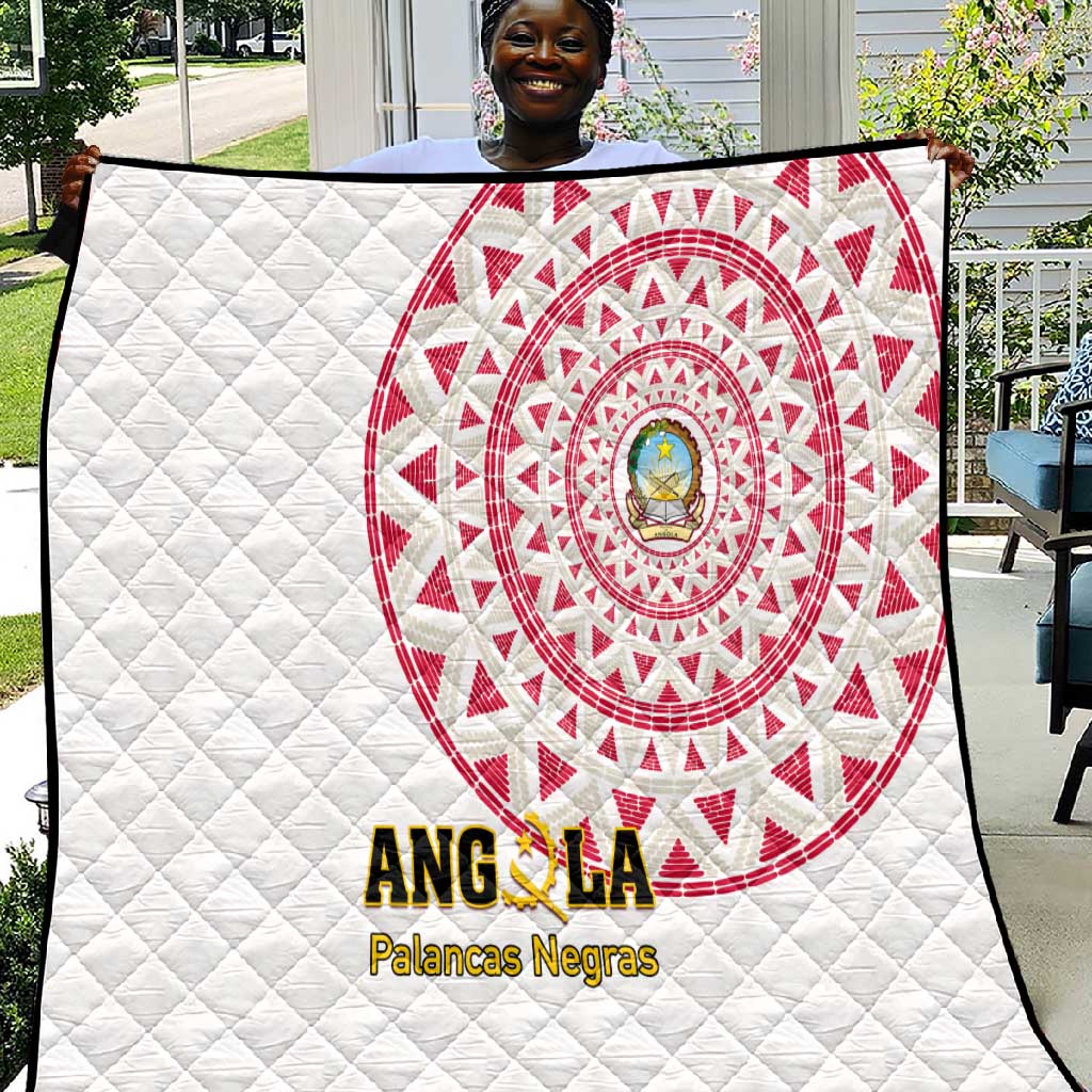 Support Palancas Negras - White Angola Football Quilt