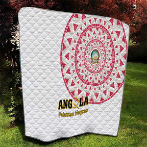 Support Palancas Negras - White Angola Football Quilt