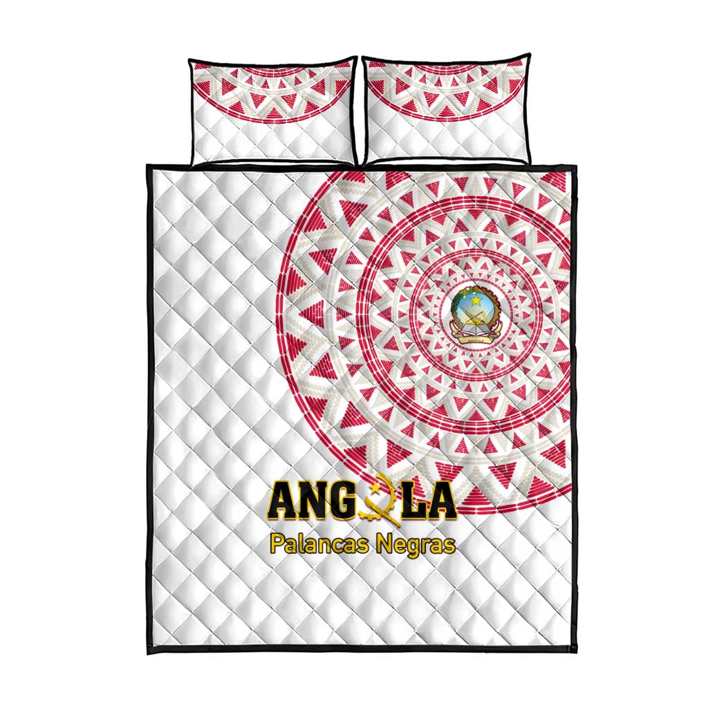Support Palancas Negras - White Angola Football Quilt Bed Set