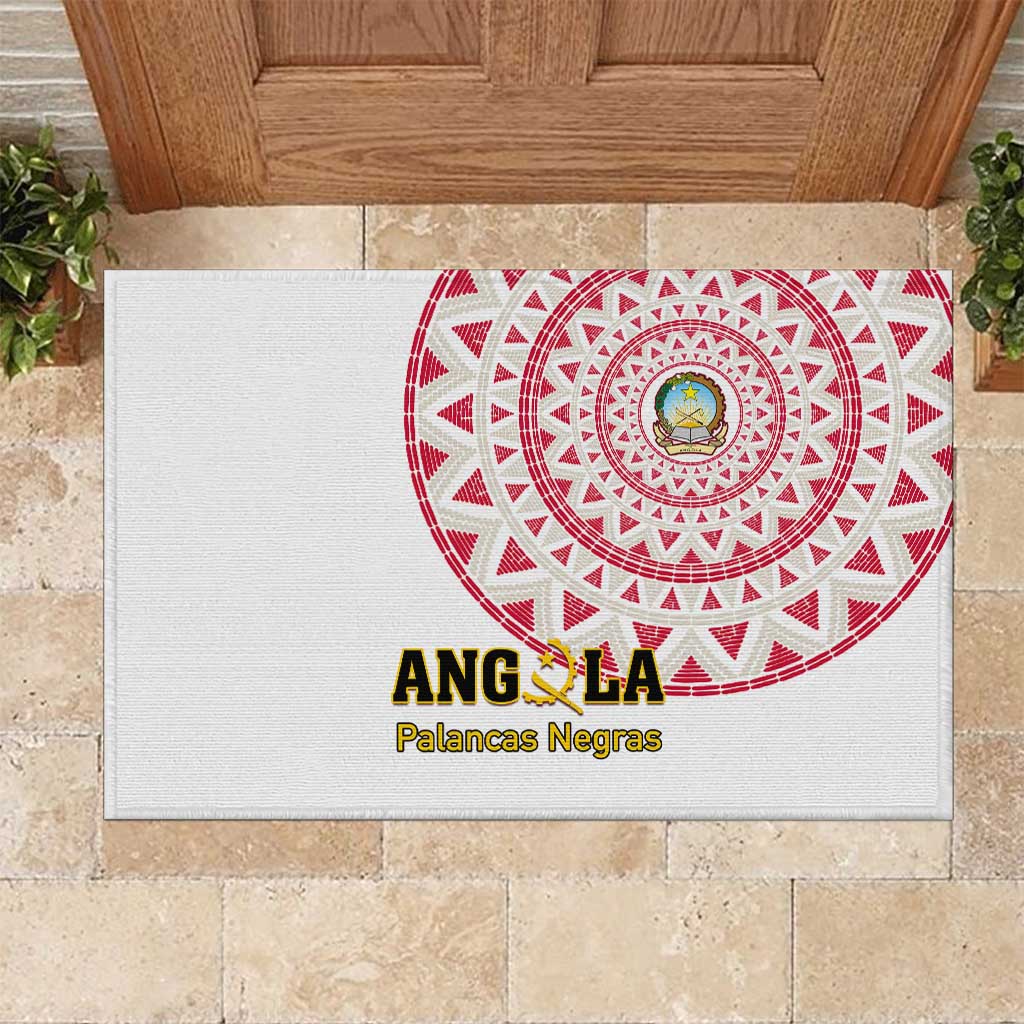 Support Palancas Negras - White Angola Football Rubber Doormat