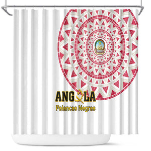 Support Palancas Negras - White Angola Football Shower Curtain