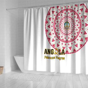 Support Palancas Negras - White Angola Football Shower Curtain