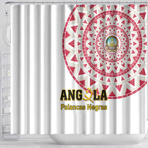 Support Palancas Negras - White Angola Football Shower Curtain