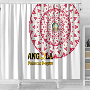 Support Palancas Negras - White Angola Football Shower Curtain