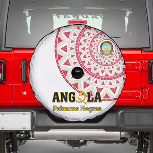 Support Palancas Negras - White Angola Football Spare Tire Cover