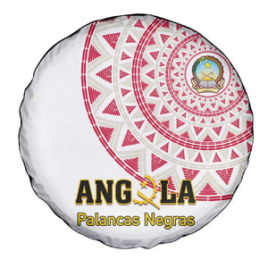 Support Palancas Negras - White Angola Football Spare Tire Cover