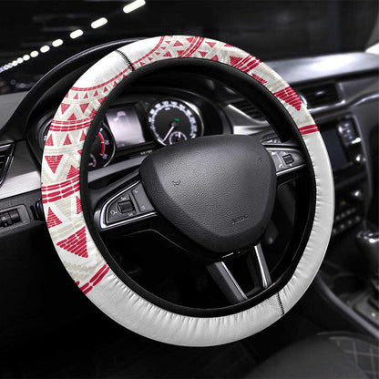 Support Palancas Negras - White Angola Football Steering Wheel Cover