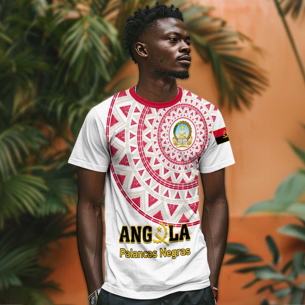 Support Palancas Negras - White Angola Football T shirt