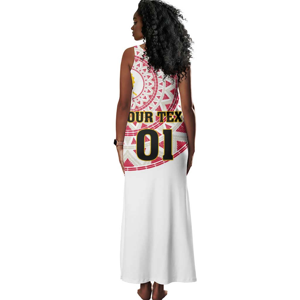 Support Palancas Negras - White Angola Football Tank Maxi Dress