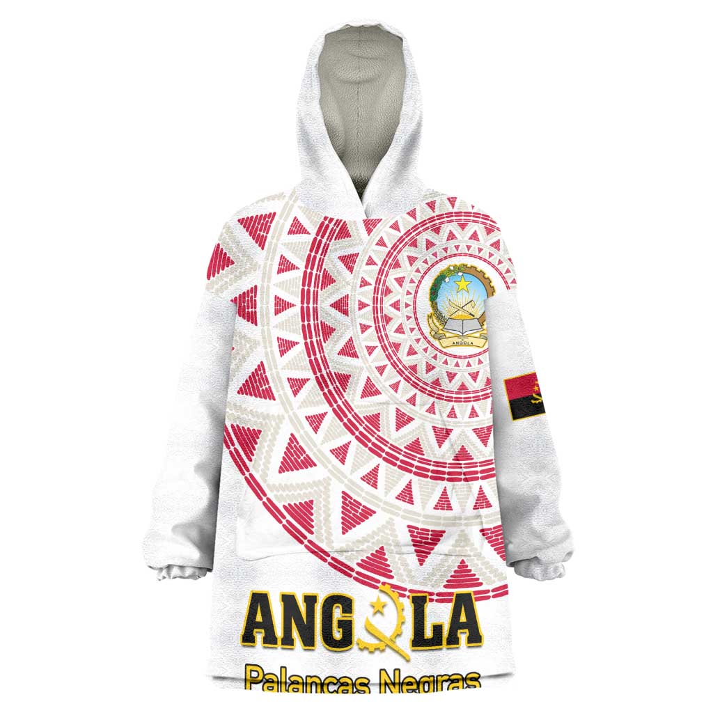 Support Palancas Negras - White Angola Football Wearable Blanket Hoodie