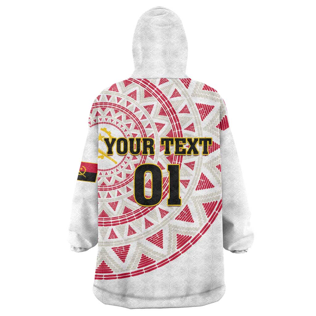 Support Palancas Negras - White Angola Football Wearable Blanket Hoodie