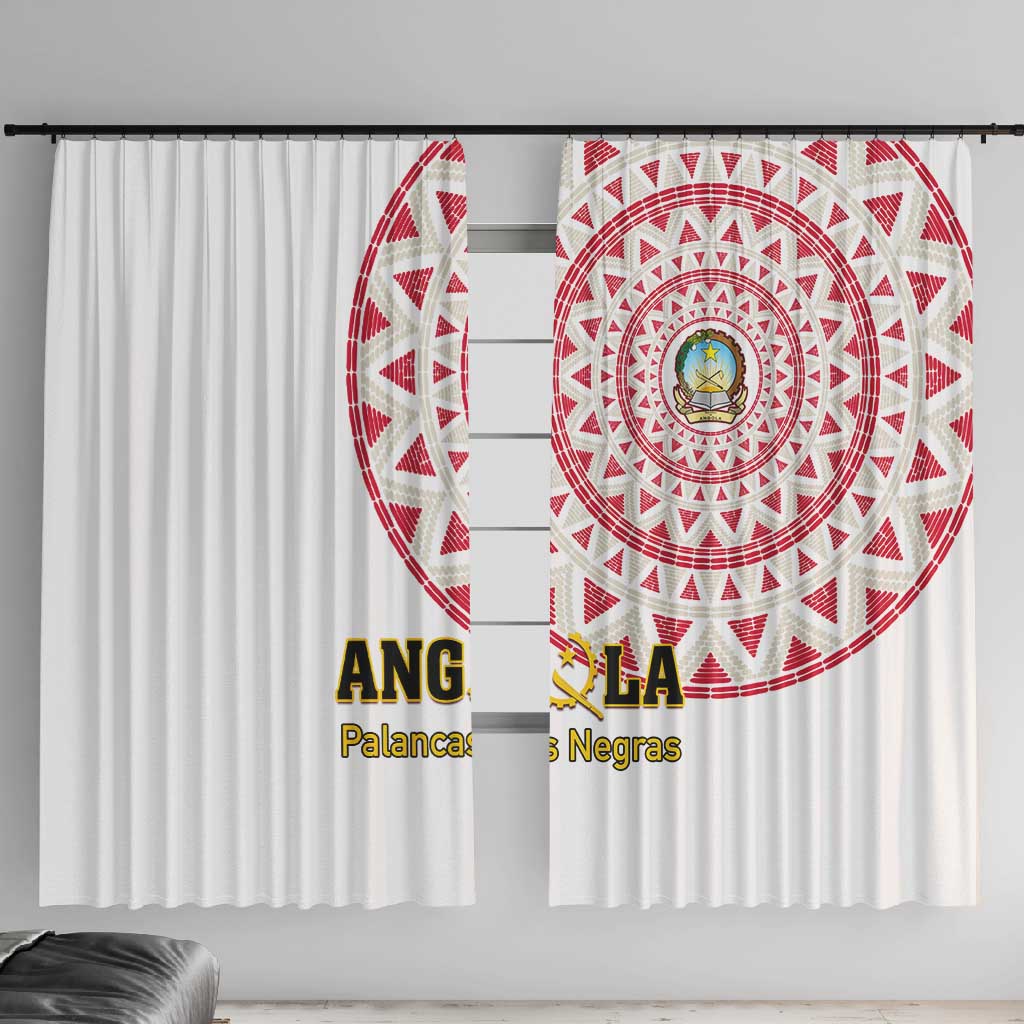 Support Palancas Negras - White Angola Football Window Curtain