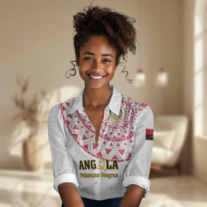 Support Palancas Negras - White Angola Football Women Casual Shirt