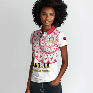 Support Palancas Negras - White Angola Football Women Polo Shirt