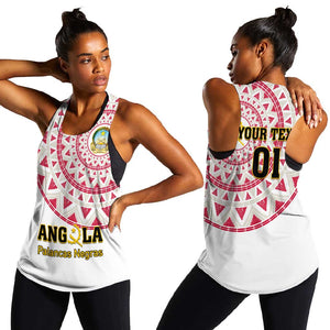 Support Palancas Negras - White Angola Football Women Racerback Tank