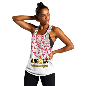 Support Palancas Negras - White Angola Football Women Racerback Tank