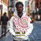 Support Palancas Negras - White Angola Football Zip Hoodie