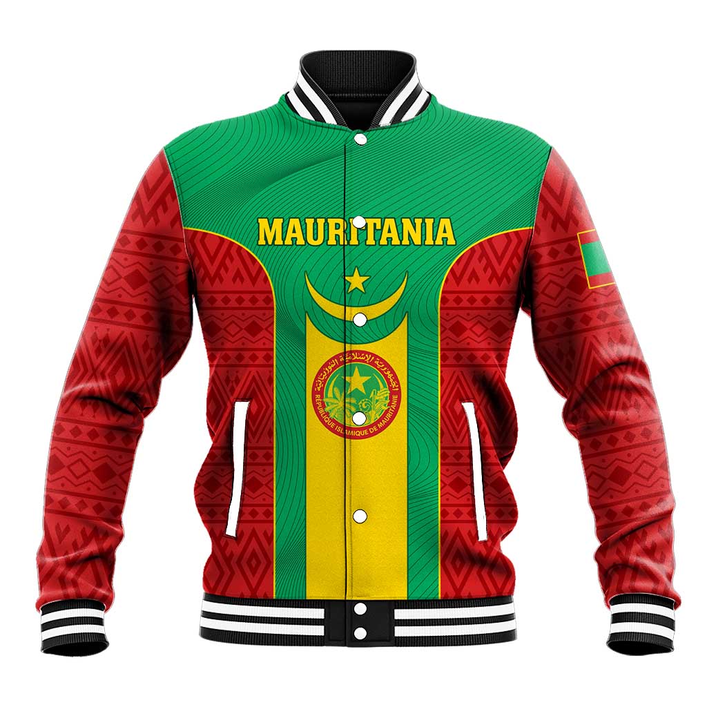 Support the Lions of Chinguetti - Mauritania Football Baseball Jacket LT01