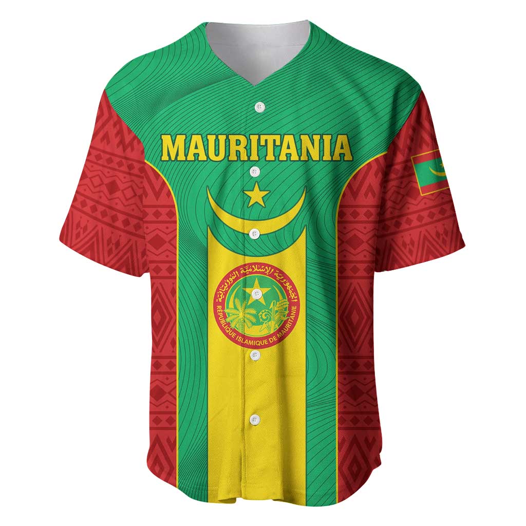 Support the Lions of Chinguetti - Mauritania Football Baseball Jersey