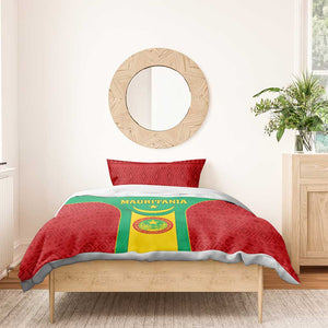 Support the Lions of Chinguetti - Mauritania Football Bedding Set