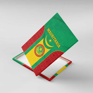 Support the Lions of Chinguetti - Mauritania Football Canvas Wall Art