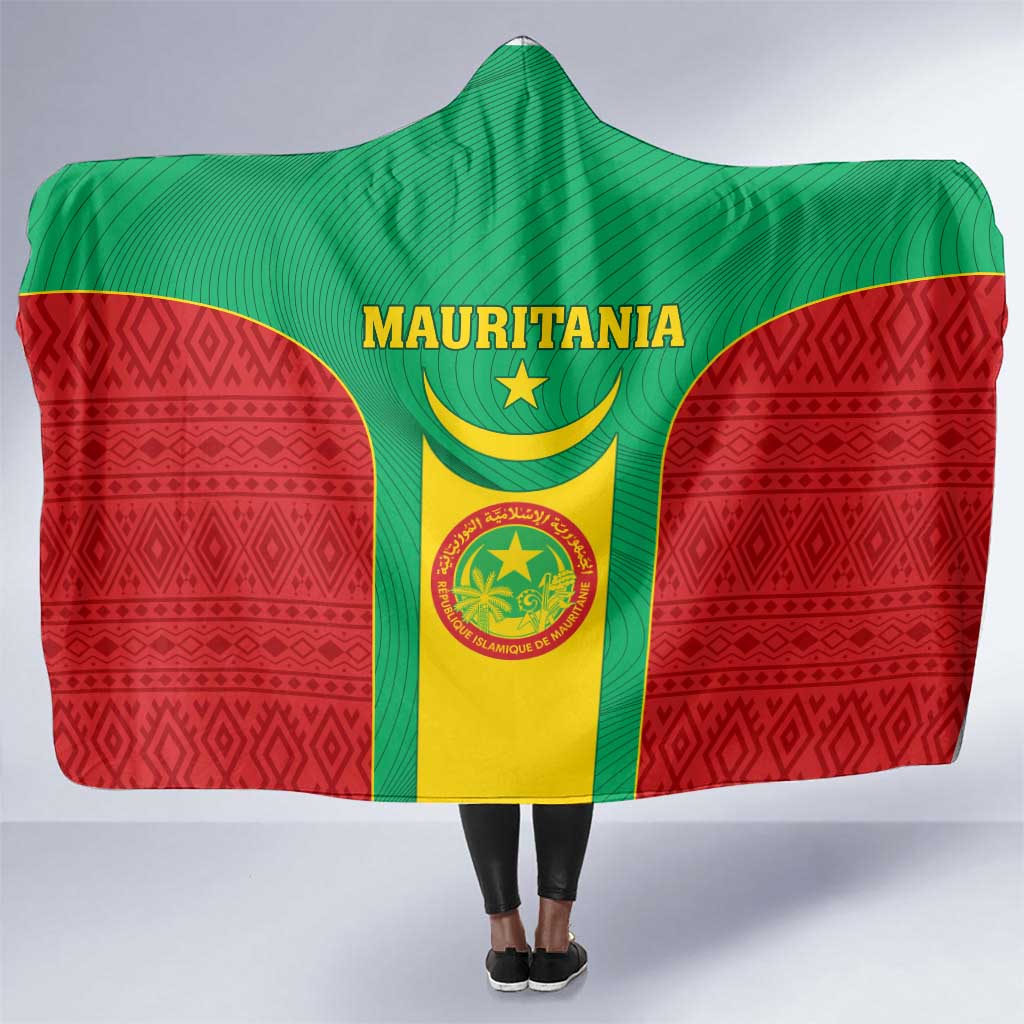 Support the Lions of Chinguetti - Mauritania Football Hooded Blanket