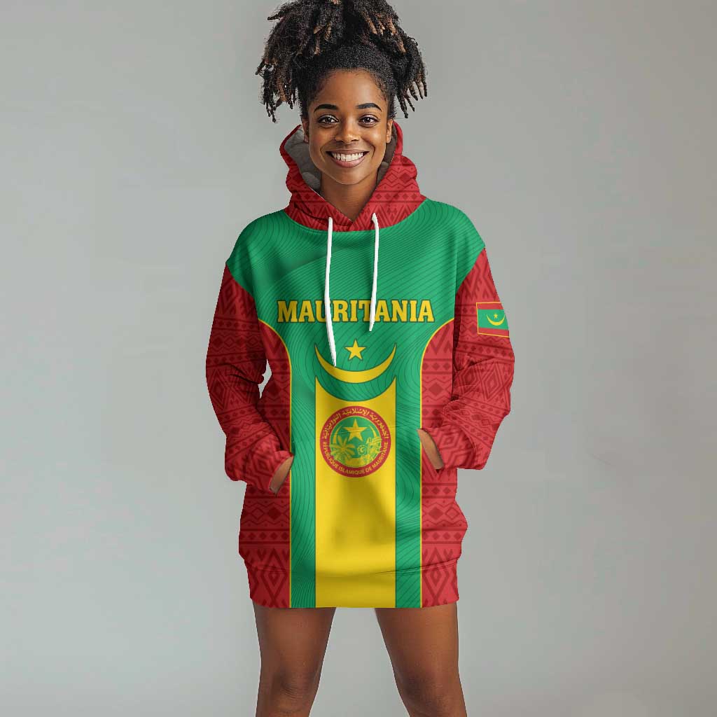 Support the Lions of Chinguetti - Mauritania Football Hoodie Dress