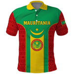 Support the Lions of Chinguetti - Mauritania Football Polo Shirt