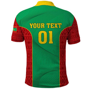 Support the Lions of Chinguetti - Mauritania Football Polo Shirt