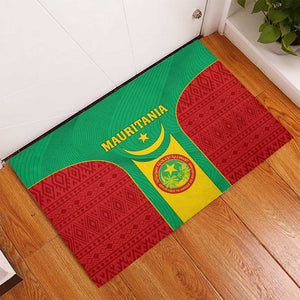 Support the Lions of Chinguetti - Mauritania Football Rubber Doormat