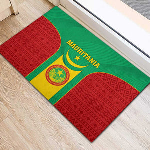 Support the Lions of Chinguetti - Mauritania Football Rubber Doormat