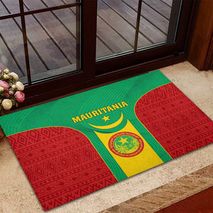 Support the Lions of Chinguetti - Mauritania Football Rubber Doormat