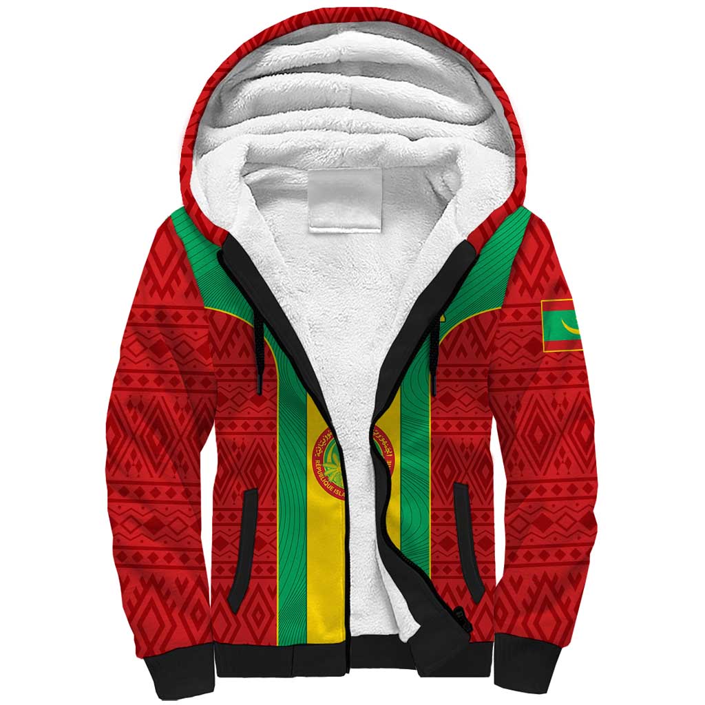 Support the Lions of Chinguetti - Mauritania Football Sherpa Hoodie