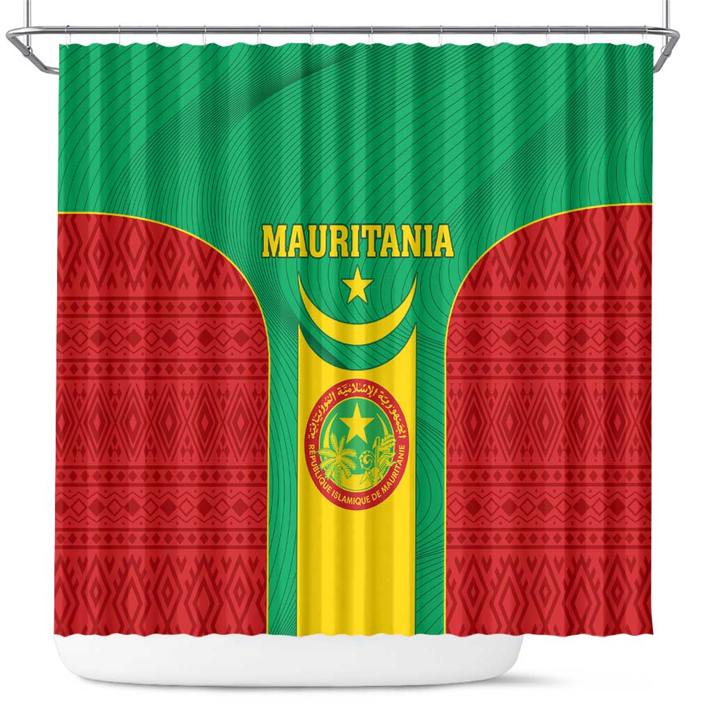 Support the Lions of Chinguetti - Mauritania Football Shower Curtain