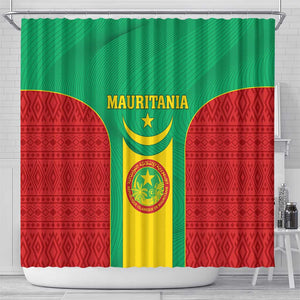 Support the Lions of Chinguetti - Mauritania Football Shower Curtain