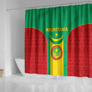 Support the Lions of Chinguetti - Mauritania Football Shower Curtain