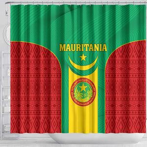 Support the Lions of Chinguetti - Mauritania Football Shower Curtain