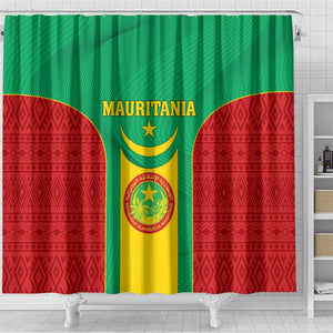 Support the Lions of Chinguetti - Mauritania Football Shower Curtain