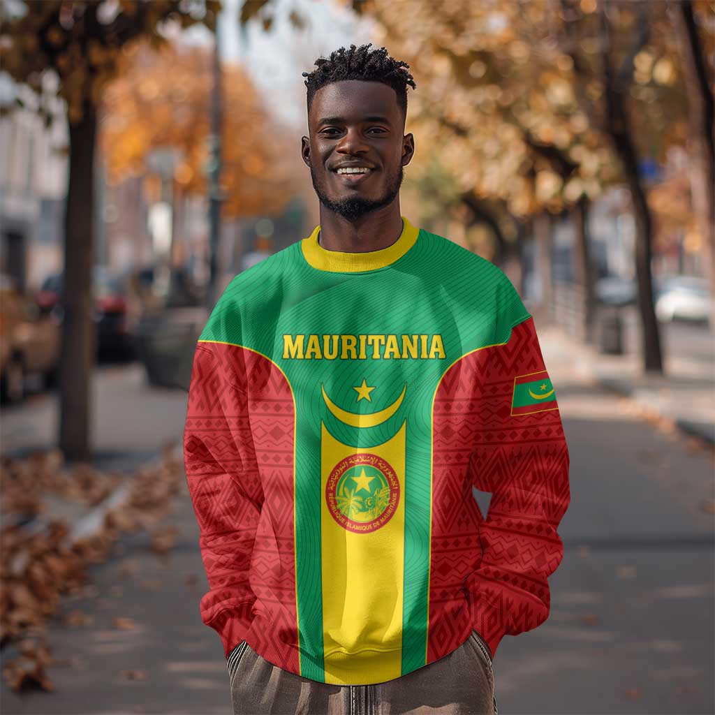 Support the Lions of Chinguetti - Mauritania Football Sweatshirt