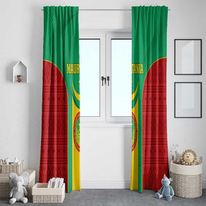 Support the Lions of Chinguetti - Mauritania Football Window Curtain